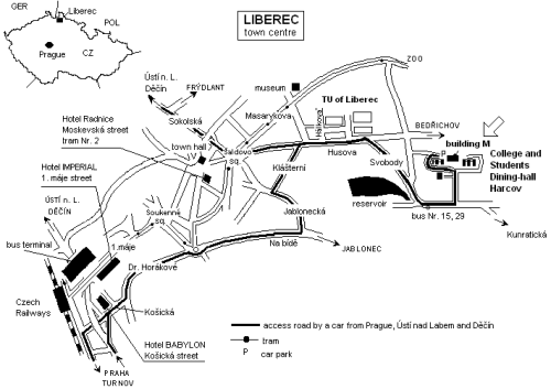 map of Liberec