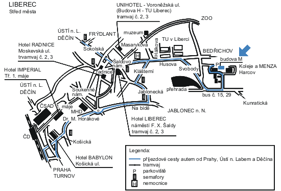 map of Liberec